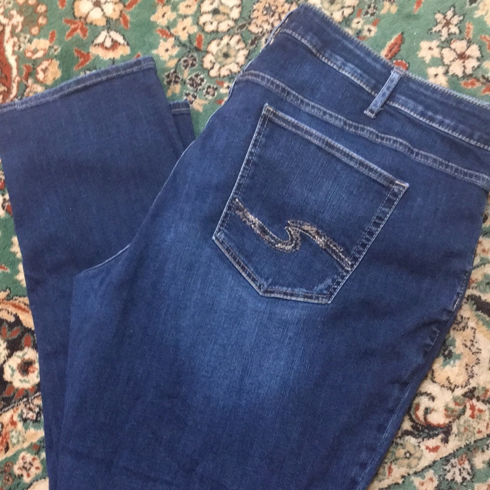 Silver Jeans Plus Size Boyfriend Stretch Jeans size 24/L29 Indigo